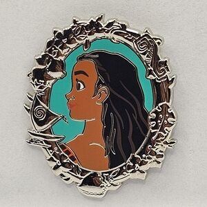 Disney Parks Princess Portrait Silver Frame Moana Profile OE Pin New